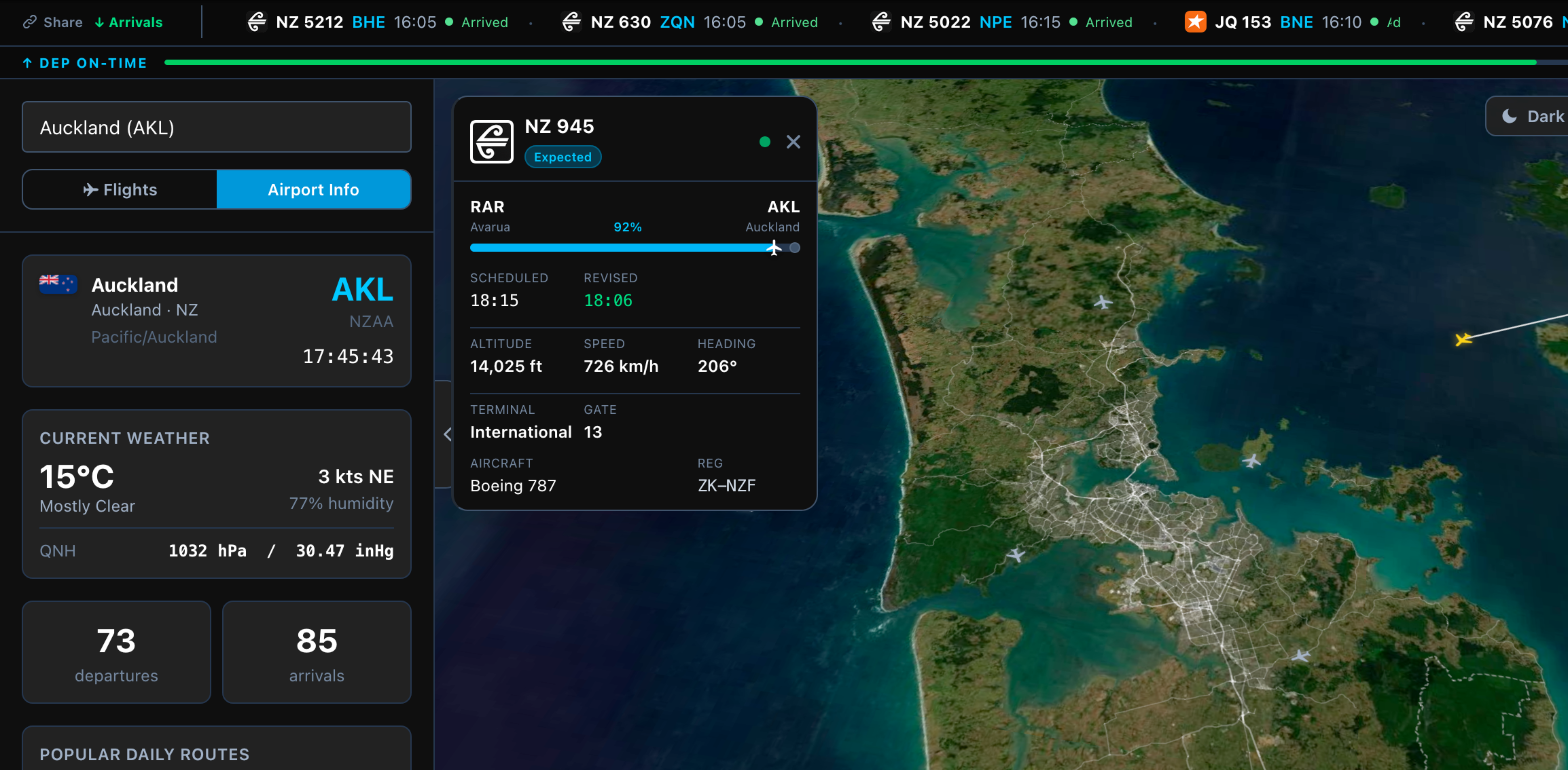 Airport Dashboard